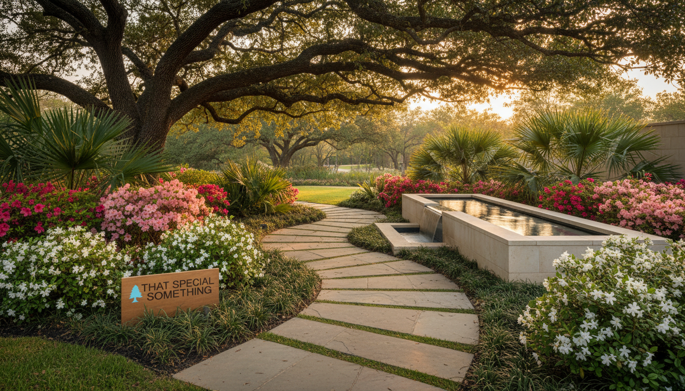 Beautiful residential garden landscape